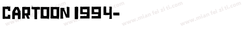 CARTOON 1994字体转换